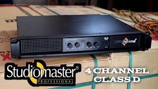 STUDIOMASTER 4 Channel Class D Power Amplifier [upl. by Bilicki947]