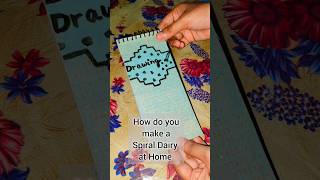 How Do You make a Spiral Dairy at Home 📒 Spiral Dairy making 🗒️  DIY notebook  Homemade dairy [upl. by Tomas]