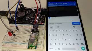 HC05 Bluetooth Module Interfacing with LPC2148 [upl. by Ynaffi619]