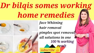 Dr bilqis somes working home remedies Face Whitning and glowing remedy at home [upl. by Mckee957]