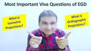 MOST IMPORTANT EGD VIVA QUESTION ANSWERS ENGINEERING DRAWING ORTHOGRAPHIC AND ISOMETRIC PROJECTION [upl. by Filberto]