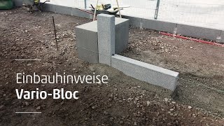 VarioBloc verbauen Einbauhinweise der Rinn Anwendungstechnik [upl. by Swec]