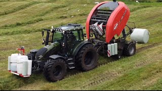 Slåtten 2024  Slåing raking pressing  Valtra [upl. by Radec]