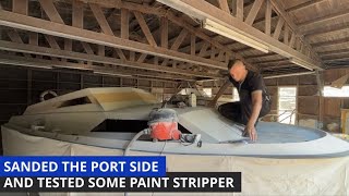 Sanded the port side and tested some paint stripper and running into more problems EPISODE 64 [upl. by Alacim740]