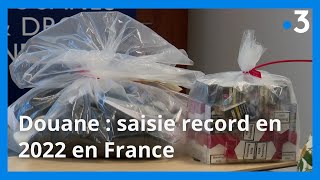 Douane  saisie de drogue record en France en 2022 [upl. by Esiahc767]