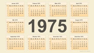 Kalender 1975 [upl. by Jeromy]