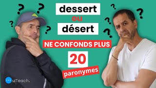 20 paronymes français expliqués pour ne plus te tromper  Vocabulaire français [upl. by Ennaesor]