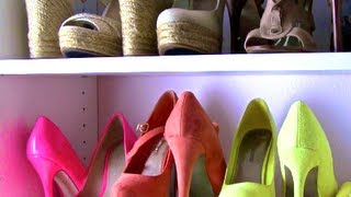 Closet Makeover Shoe Organization ☆GLAM July☆ [upl. by Bonney]