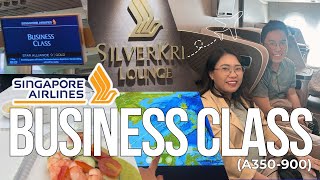 Singapore Airlines Business Class A350900 Singapore to Manila  Budgetarian Techies Experience [upl. by Adliw]