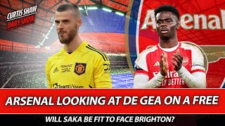 Arsenal Looking At De Gea On A Free  Will Saka Be Fit To Face Brighton  Press Conference Reaction [upl. by Nywnorb286]