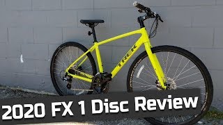 Affordable Disc Hybrid  2020 Trek FX 1 Disc Fitness and Commuter Hybrid Bike [upl. by Collen]