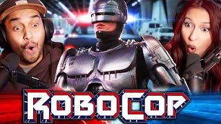 ROBOCOP 1987 MOVIE REACTION  EXCEEDED OUR EXPECTATIONS  First Time Watching  Review [upl. by Gracia]