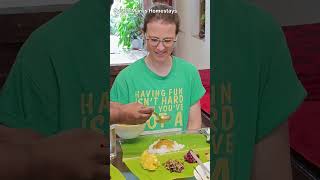 ചൂട് പൊന്നി അരി ചോറും മീൻ കുളമ്പും Best Homestay Trivandrum homestaytrivandrum food homestay [upl. by Aihsercal]