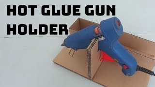 How to make Hot Glue Gun Holder By card board [upl. by Ecinreb]