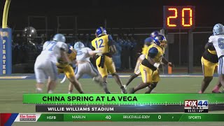 Friday Night Football Fever China Spring vs La Vega [upl. by Aubarta]