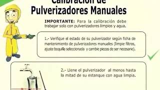 Calibración de aspersora tipo mochila [upl. by Thay]