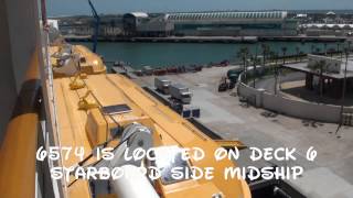 Finding Stateroom 6574 on The Disney Dream amp Fantasy [upl. by Saied]