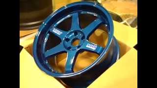 Volk Racing Limited Blue TE37 Wheels [upl. by Hardunn]