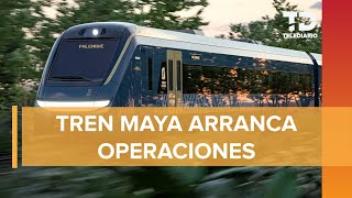 Tren Maya estrena primer viaje de Cancún a Campeche [upl. by Carhart]