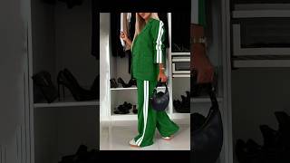 Full Size Contrast Lapel Collar Top and Pants Set suitpants womenssuits shortvideo [upl. by Docila99]