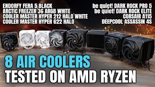 8 New AIR Coolers Tested on AMD Ryzen  May 2024 [upl. by Nyleuqcaj]