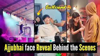 Ajjubhai Face Reveal Video Behind The Scenes 🤩 Ajjubhai ki girlfriend 🥰 Ajjubhai face reveal viral [upl. by Etterraj]