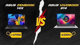 Asus ZenBook 14X OLED VS Asus VivoBook S14 OLED Comparison [upl. by Modie]