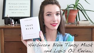 Herbivore Blue Tansy Mask and Lapis Oil Review [upl. by Ardnikat205]