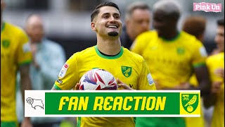 ‘The Borja Sainz show’  Fan Reaction  Derby County 23 Norwich City  The Pink Un [upl. by Nitsrik]