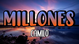 Camilo  MILLONES Karaoke [upl. by Siuqaj366]