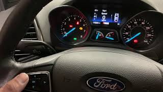 2018 Ford Escape Resetting the oil life meter [upl. by Juieta]