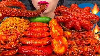 ASMR SPICY SEAFOOD BOIL makanan laut pedas 먹방 MUKBANG MASSIVE Eating Sounds [upl. by Nikita]