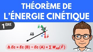 Théorème de lénergie cinétique ✏️ Exercice  1ère  Physique [upl. by Lladnyk552]