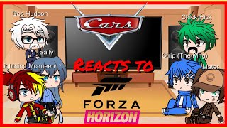 Pixar Cars Reacts to Real Cars Forza Horizon  Gacha Club  Part 1  Read Description [upl. by Adnolaj843]