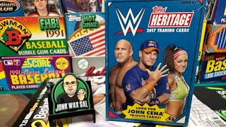 2017 Topps Heritage WWE Hanger Box junkwaxsal hotgarbage 2017heritagewwe toppsheritagewwe [upl. by Hiltner460]