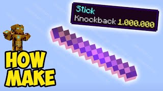 Minecraft how to make Knockback Stick 2024 [upl. by Olivette]