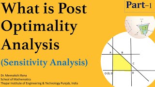 What is Post Optimality Part1Sensitivity Analysis [upl. by Sapphire214]