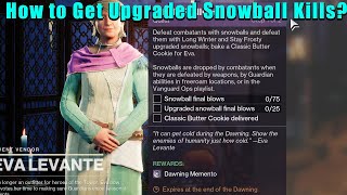 How to get Upgraded Snowball Kills  Destiny 2 [upl. by Irme]