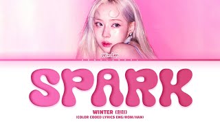 WINTER Spark lyrics 윈터 Spark 가사 Color coded lyrics EngRomHan [upl. by Adina]