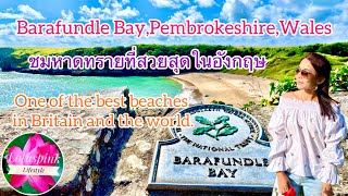 หาดทรายที่สวยที่สุดในเวลล์ Barafundle BayPembrokeshire Weles ทะเลสวย [upl. by Elum]