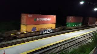 norfolksouthern southbound intermodalmix freight in lynchburgvirginia [upl. by Sixele842]