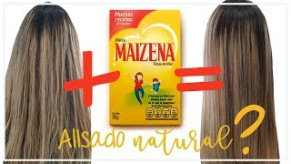 Cabello Liso Natural Con Maizena  Hidrata suaviza  da brillo y quita el Frizz [upl. by Verena86]