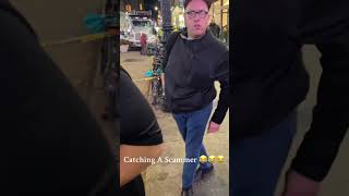 Watch out for these scammers downtown 😂😂 scammer hilarious nyc [upl. by Newsom663]