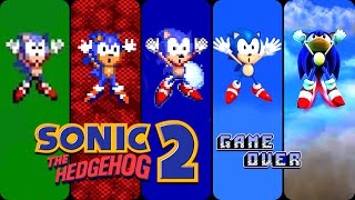 Sonics Death in Every Sonic the Hedgehog 2 Version 1992  All Game Over Screens [upl. by Leahcimnaes412]