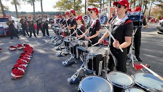 NC State Marching Band  Drumline 2 in the Lot before Football Game 11092024 [upl. by Aitenev]