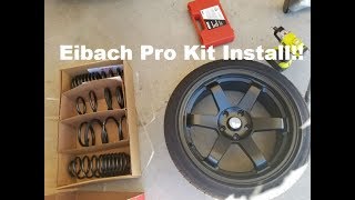 2018 Civic SI Eibach lowering spring install [upl. by Akeemat840]