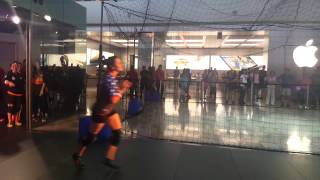 2015 WDBF Dodgeball World Championship Exhibition Games Womens Entrance at Fashion Mall  2 [upl. by Retsel]