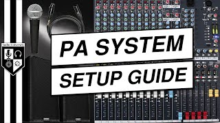 How To Set Up A Sound System For A Live Event PA System Setup Tutorial [upl. by Eusoj688]