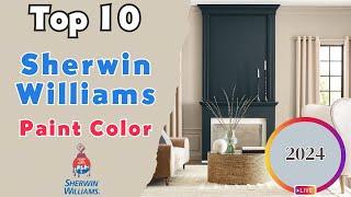 10 Most Popular SherwinWilliams Paint Colors 2024 [upl. by Netsirhc202]