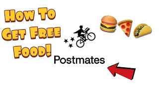 How To Get Free Food From Postmates 2021 100 Working [upl. by Yenhpad853]